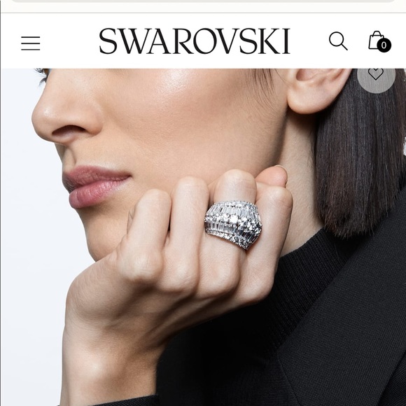 *SOLD*NWOT Swarovski Cocktail Ring - Picture 8 of 10